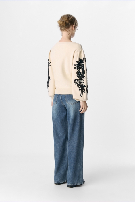 Object objjoana l/s knit pullover noos